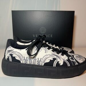 Versace Monochrome Baroque Sneakers